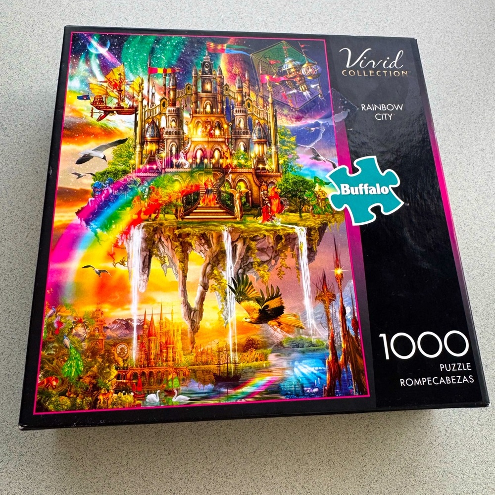 Rainbow city 1000 piece buffalo puzzle